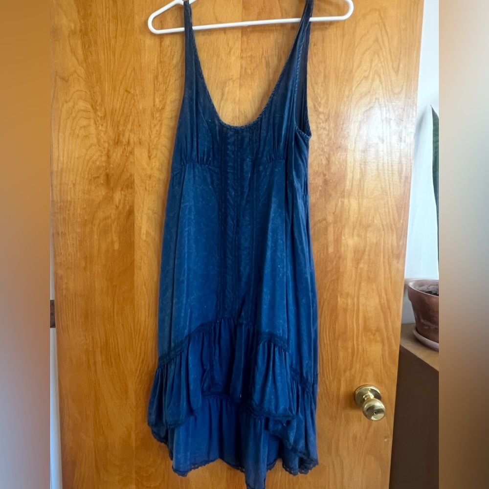 Free people navy blue Parisian Slip dress